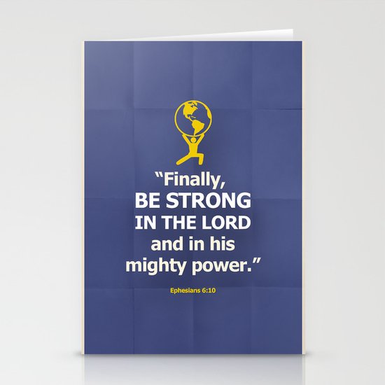 Be Strong Stationery Cards