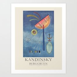 Wassily Kandinsky. Exhibition poster for Galerie Espace Berggruen in Paris, 1972. Art Print