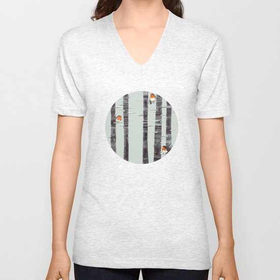 Robin Trees Unisex V-Neck