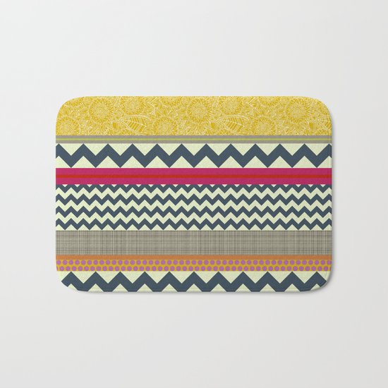 New York Beauty stripe Bath Mat