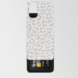 Leopard White And Grey Android Card Case