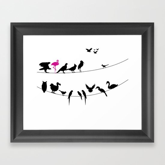 Best Bird Buddies Framed Art Print