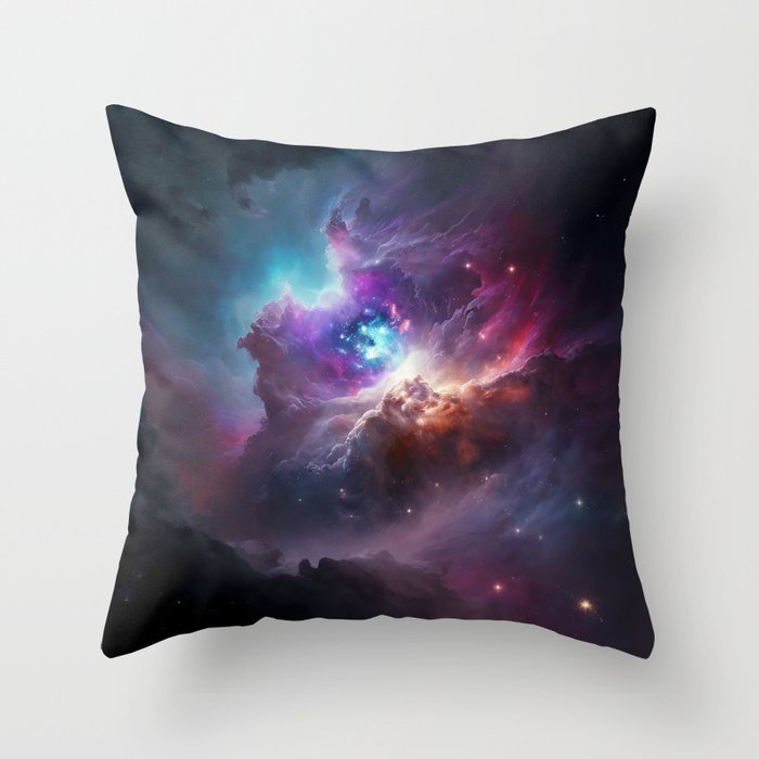 Space Nebula Galaxy Astronomy Throw Pillow