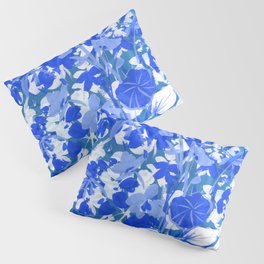 geraniums in blue and white Pillow Sham