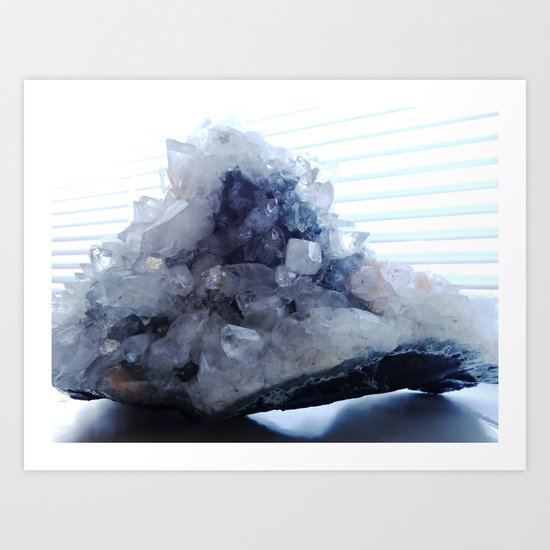 Crazy ROCK Crystal! Art Print
