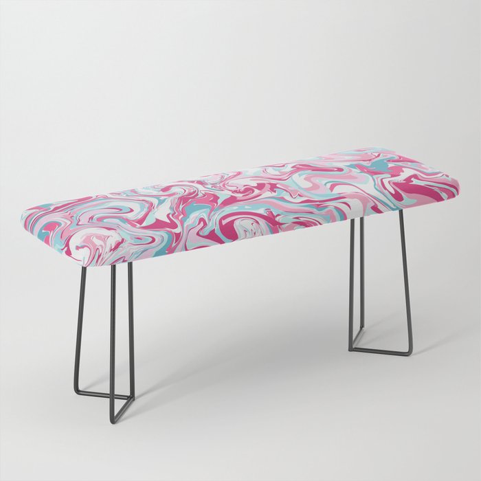 Pink Marble Bench