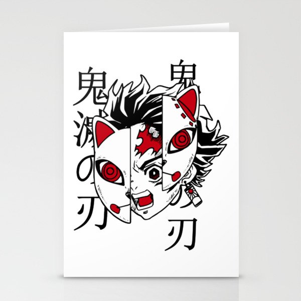 Demon Anime Stationery Cards