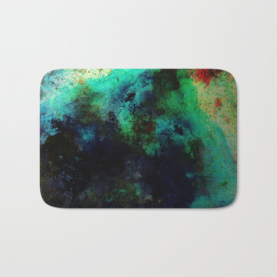 The Life In Your Veins - Abstract, acrylic, textured painting Bath Mat