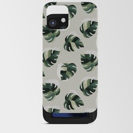 Cat and Plant Pattern 3 iPhone Card Case