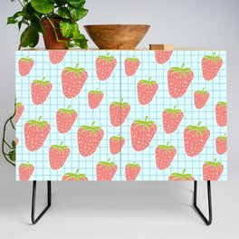Cute Strawberries Pattern  Credenza