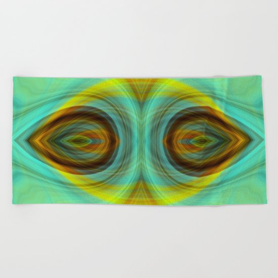 Cat Eyes Beach Towel