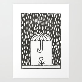 Protective Umbrella Art Print