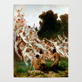 William-Adolphe Bouguereau "Les Oréades (The Oreads)" Poster