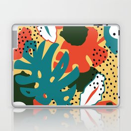 Abstract trendy hipster floral pattern Laptop & iPad Skin