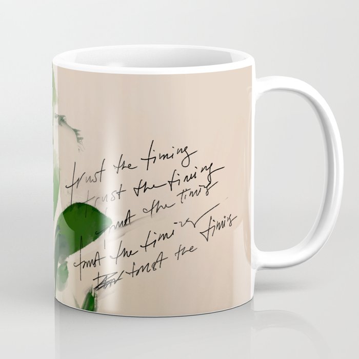 "Trust The Timing." Coffee Mug