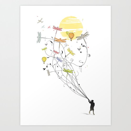 Kite Dream Art Print