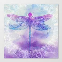 Mandala Dragonfly Canvas Print