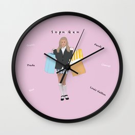 Clueless - Shopping Queen  Wall Clock