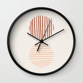 Striped Circles | Terra Wall Clock