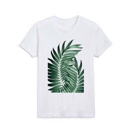 Palm Leaves Tropical Green Vibes #5 #tropical #decor #art #society6 Kids T Shirt