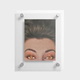 A Fire in Her Eyes Floating Acrylic Print