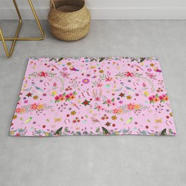 Say I love you with flowers Rug
