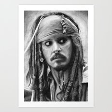 Actor Famous Painting And Towmater Art Prints Society6 Jack Sparrow
