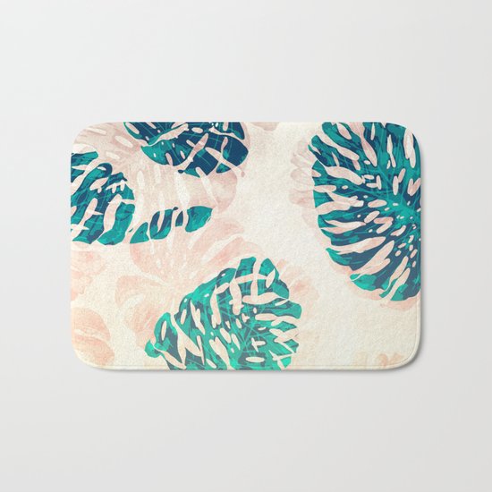 CALI TROPICAL LEAVES Bath Mat
