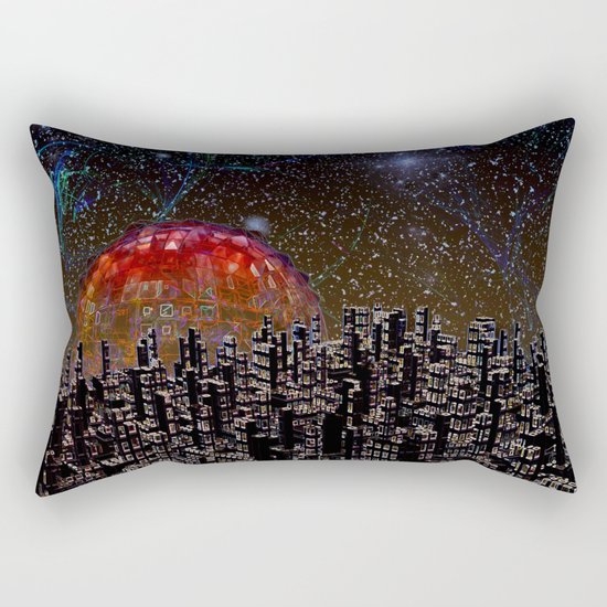 Blood Moon Rising Rectangular Pillow