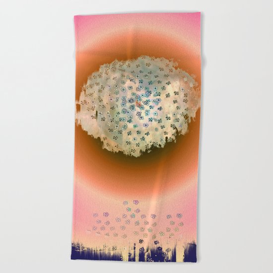 Particles Beach Towel
