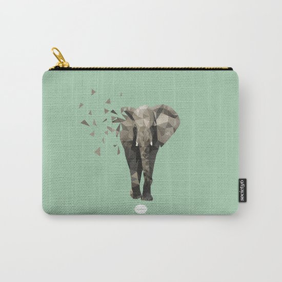 Low Poly Elephant Carry-All Pouch