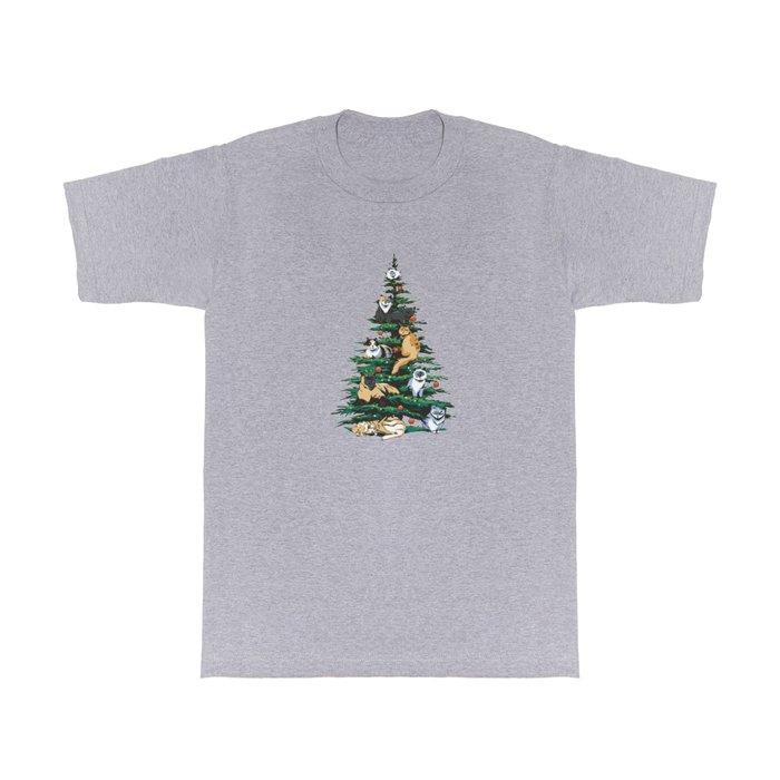 Cat Christmas Tree T Shirt