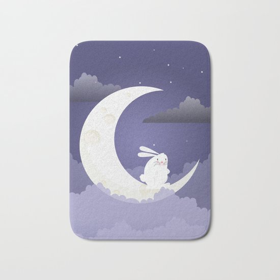 MOON BUNNY Bath Mat