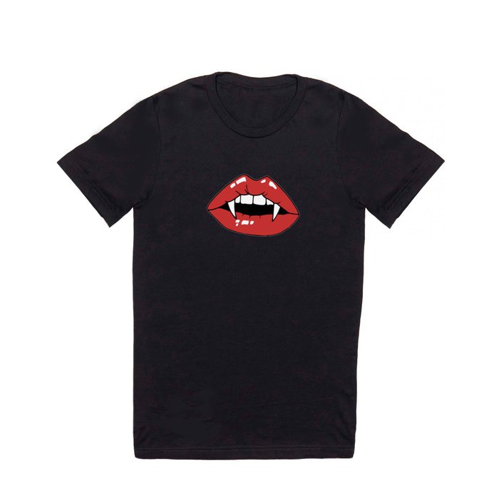 Vampire Mouth - Black T Shirt