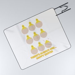 Easter Chicks Funny Gift There's Always One  Picnic Blanket | Babychicks, Babychick, Cuteanimal, Easterwhimsy, Funnyeaster, Easteregg, Barefootbodeezart, Funnyquote, Graphicdesign, Daretobedifferent 