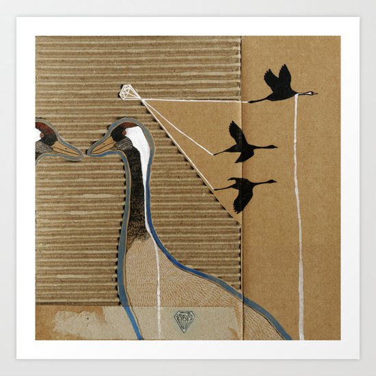 turnalar (cranes) Art Print