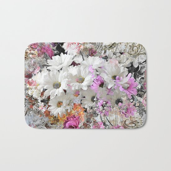 Free Floral Bath Mat