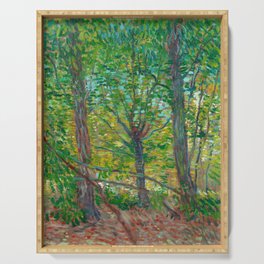 Trees, 1887 by Vincent van Gogh Serving Tray