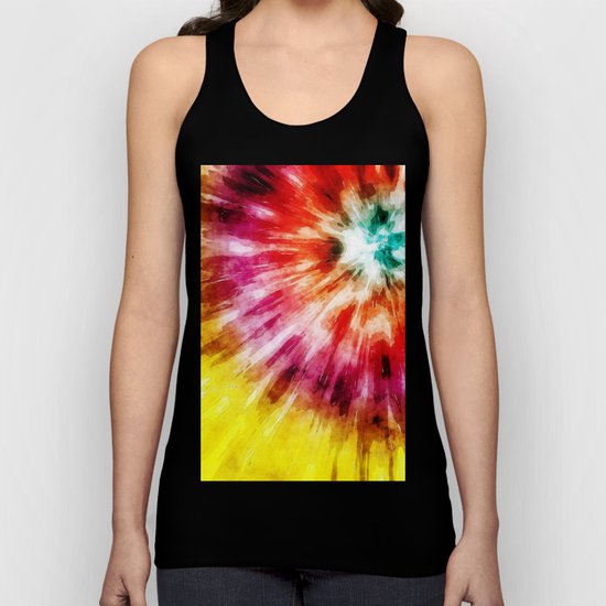 Vibrant Tie Dye Abstract Unisex Tank Top