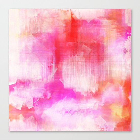 Abstract pink energetic Canvas Print