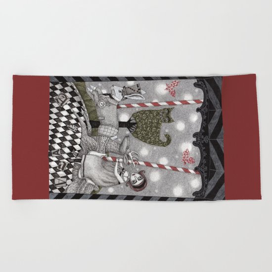A is for Alice Beach Towel