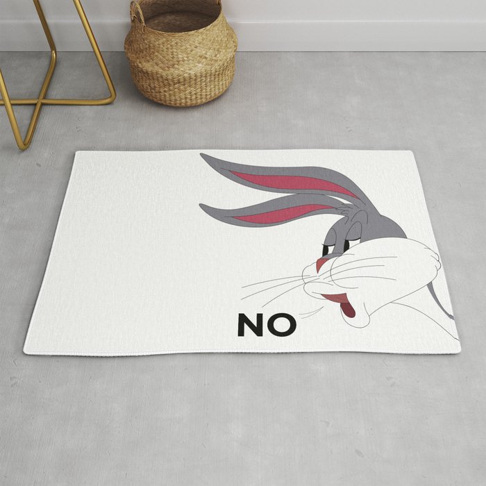 Bugs Bunny Meme No Rug By Fantasylife Society6