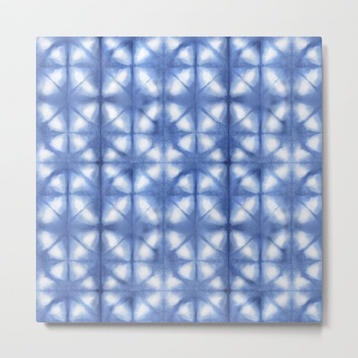 Shibori Itajime Metal Print