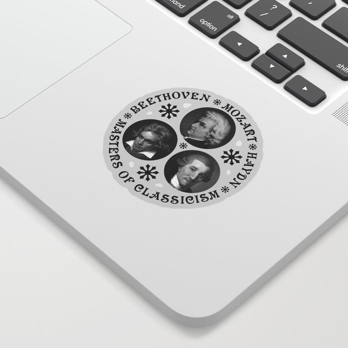 Masters Of Classicism - Mozart, Beethoven, Haydn - Black - CSY Sticker