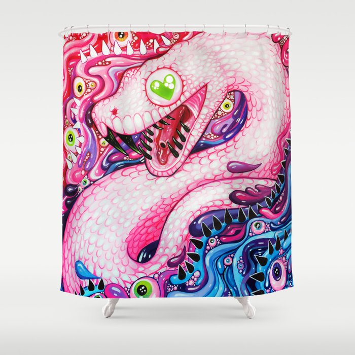 Glittersnake Shower Curtain