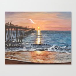 Sunrise Over Nags Head North Carolina Canvas Print