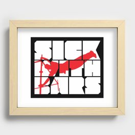 Sick with Bars Recessed Framed Print