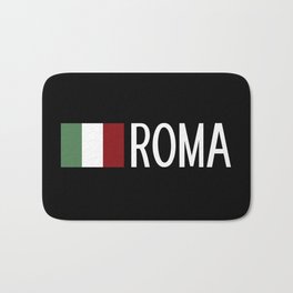 Italy: Italian Flag & Roma Bath Mat | Capitale, Romano, Europe, Flag, Italia, Roma, Roman, Italy, Italian, Rome 