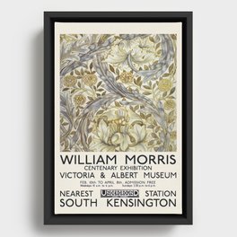 Art Exhibition Pattern (1874) William Morris Framed Canvas