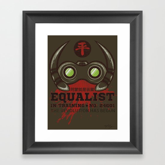 Equalist in Training Framed Art Print